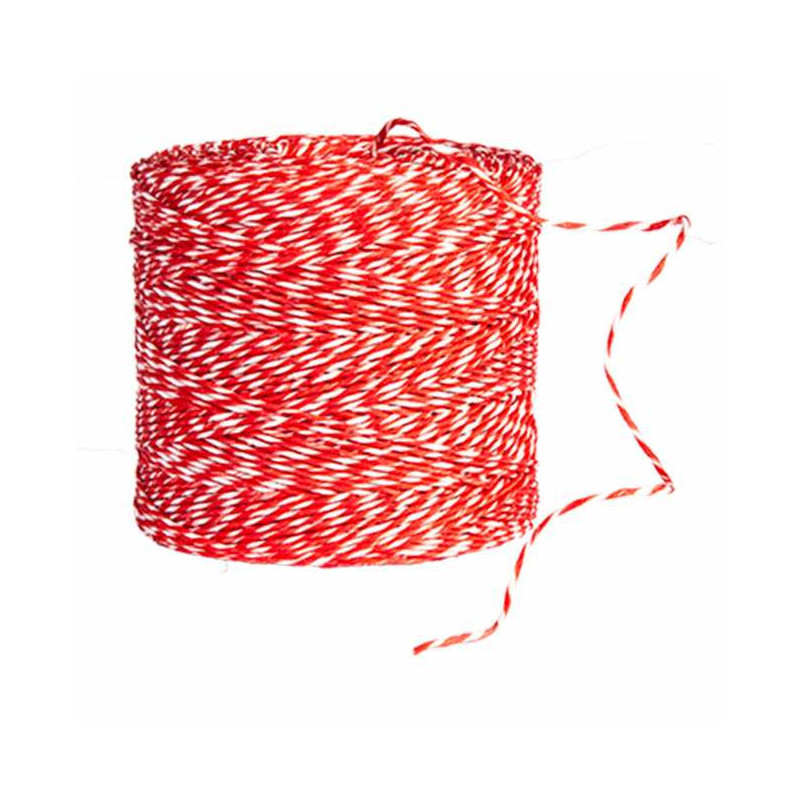 Cuerda Bridar Carne Rojo - Blanco